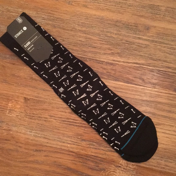 STANCE Butterflies Mens Socks Medium Black - Picture 5 of 5